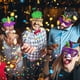 thumbnail image 4 of Máscara de Mardi Gras, máscaras para fiestas de mascaradas, máscara de carnaval, máscara de disfraz de graduación, máscara de papel para fiesta de Mardi Gras, disfraz de niño, recuerdos de fiesta, par, 4 of 6