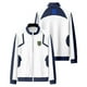 thumbnail image 1 of Protagonista del anime Reo Nagi Bachira Isagi Chigiri Disfraz de rol para hombre y mujer, uniforme azul y blanco con cierre de cremallera., 1 of 5
