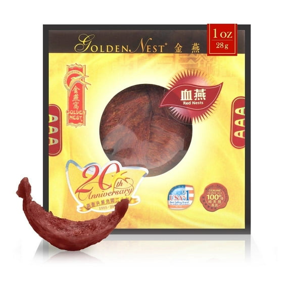 Premium Red Bird’s Nest AAA - 28 Grams (1 Oz.)