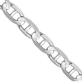 thumbnail image 2 of 14K Solid White Gold 4.5mm Concave Anchor Mariner Link Chain Necklace, 2 of 5