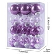 thumbnail image 4 of CHGBMOK 24Pcs 2.36''/60mm Clear Plastic Christmas Ball Ornaments Shatterproof Hanging Ornaments Baubles With Filling for Holidays Xmas Tree Decorations Hot Pink, 4 of 5