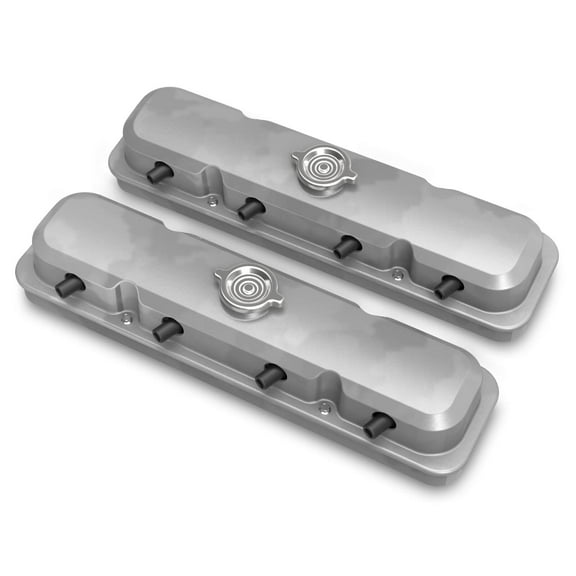 Holley 241-190 2-Pc LS Pontiac Style Valve Covers - Natural Finish