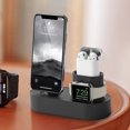 thumbnail image 4 of [Negro] Adecuado para IPhone Reloj Y Auriculares. Base Carga Multifuncional Tres en Adecuada para Watch8 7 6 5 4 3 2 1 (negro), 4 of 9