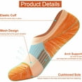 thumbnail image 3 of No Show Socks Womens Cushioned Low Cut Athletic Hidden Liner for Sneakers Ankle Invisible Running Socks 4/6 Pairs, 3 of 11