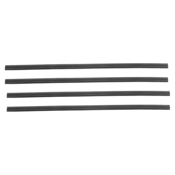 Unique Bargains 4 Pcs 14inch 6x10.6mm Car Windshield Wiper Blades Refills  Insert Strips Black 14inch