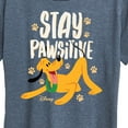 thumbnail image 3 of Disney Classics - Cats & Dogs - Stay Pawsitive - Women's Short Sleeve Graphic T-Shirt, 3 of 5