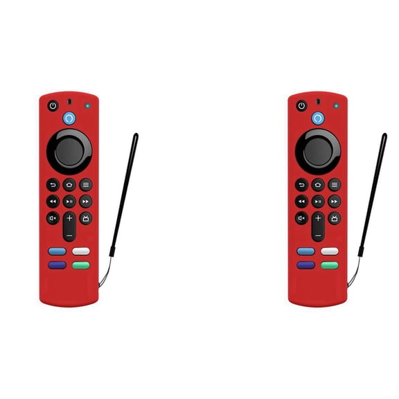 2X Silicone Remote Control Cover for 3Rd Gen 3Rd Generation Anti-Slip Remote Protector Case(Red)