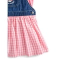 thumbnail image 3 of Strawberry Shortcake Toddler Girls Denim Gingham Skirtall and Puff Sleeve Tee Set, 2-Piece, Sizes 12M-5T, 3 of 7