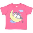 thumbnail image 3 of Inktastic Unicorn Moon Girls Toddler T-Shirt, 3 of 5