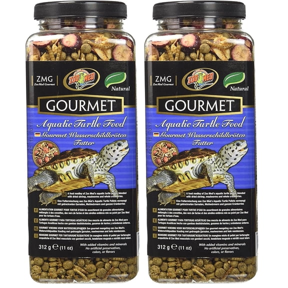 Tortuga acuática Food Zoo Med Gourmet, 325 ml (paquete de 2)