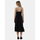 thumbnail image 4 of Vestido midi con volante y botones en la parte delantera No Boundaries para mujer, 4 of 5