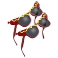 thumbnail image 3 of Miangastore Party Glasses Abs Brown Unisex Design For Parties And Birthday Parties 2Pcs 7.1X2.7X1.2In, 3 of 7