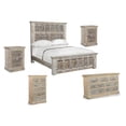 thumbnail image 5 of Camden Wood Panel Bed White Queen N/A Farmhouse,Rustic, 5 of 5