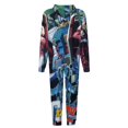 thumbnail image 5 of Mobile Suit Gundam Unisex Onesie Pajamas Zipper Jumpsuit Hooded One Piece Sleepwear for Family Mens Womens, 5 of 8