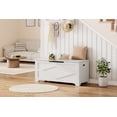 thumbnail image 2 of Storage Chest, Wooden Storage Bench, Entryway Shoe Bench with Safety Hinge, Easy Assembly for Entryway, Bedroom, Living Room, 2 of 9