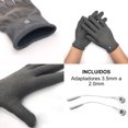 thumbnail image 2 of Guantes Fibra Plata Electroestimulación Fisioterapia TENS Electroterapia Artritis Túnel Carpiano SENSAMED SM-GVS2 Gris, 2 of 8