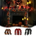 thumbnail image 6 of Btomtd 170cm 2pcs Faux Maple Leaf Rattan Vines for Halloween Thanksgiving Festival Room Living Room Scene Layout Garland with Artificial Leaves Vines, C, 6 of 6