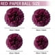 thumbnail image 2 of Advancent Papel rojo de Pom Pom de 7,8 pulgadas para colgar decoraciones de flores de papel de fiesta de cumpleaños Kits de decoración para fiestas Rojo 12 pulgadas, 2 of 6