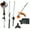 Orange/Black, variant on Clearance! 33cc 2-Stroke 4 in 1 Professional Gas-Powered Brush Cutter | Gardening Tools | Lawn Mowers, Tree Trimmer, Lawn Car, Weed Eater, Gas Hedge Trimmer