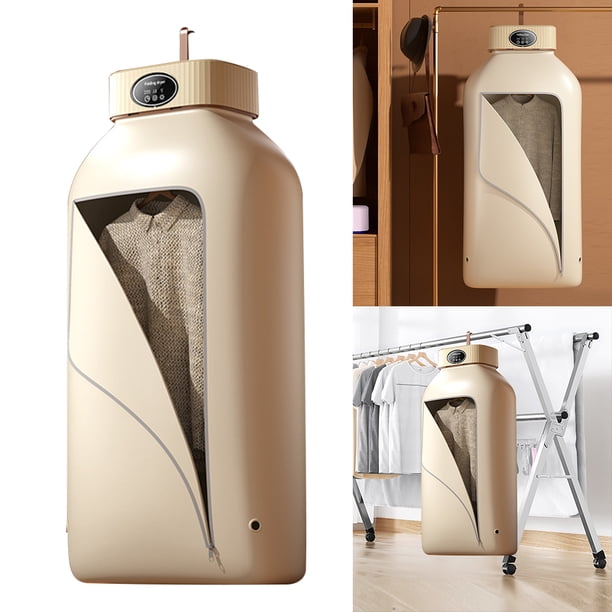 FLhrweasw Secadora Ropa Plegable 600 W Con Sincronización para Apartamentos Viajes A Casa (Caqui UE)