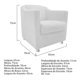 thumbnail image 4 of Set de puff y sillón Tilla - Blanco WEIK Tilla, 4 of 5
