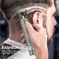 thumbnail image 3 of Cordless Hair Clippers, Rechargeable T-Blade Barber Trimmer for Haircuts Beard Trimming and Grooming, 3 of 7