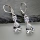 thumbnail image 2 of Long Luxury Gemstone Shimmering Zircon Earrings Drop-shaped Zircon Earrings Stylish Charm Temperament, 2 of 4
