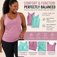 thumbnail image 5 of 2 Pcs Camisole Tops for Women Built in Bra Basic Tank Tops Dressy Tanks Daily Outdoor Sleeveless Tops Beach Wear Tank Tops Spaghetti Strap Tank Top Yoga Shirt Running Bras Summer Work Top, 5 of 7