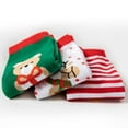 thumbnail image 4 of zbxnLI 5 Pairs Toddler Boys Girls Christmas Socks Cute Xmas Printed Cotton Crew Socks for Kids, 4 of 9