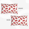 thumbnail image 4 of Fotbe Watermelon Pillow Cases - Envelope Closure - Luxury, Extra Soft, Cooling Pillow Covers - Wrinkle, Fade, Stain Resistant-14"x20", 4 of 8