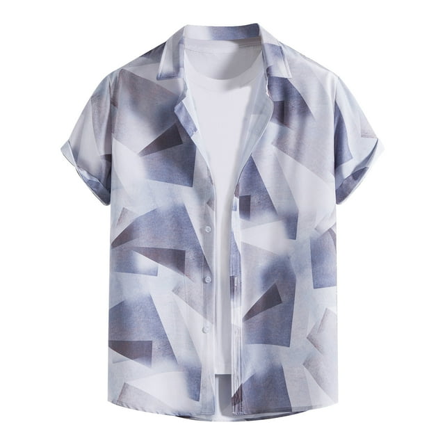 Cameland Chemise Décontractée à Manches Courtes Style Vacances Hawaïennes pour Hommes