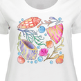 thumbnail image 4 of Inktastic Seashells with Bubbles Women's Plus Size T-Shirt, 4 of 5