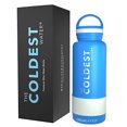 thumbnail image 2 of Coldest Sports Water Bottle - 32 oz, (Loop Lid) Leak Proof, Vacuum Insulated Stainless Steel, Double Walled, Thermo Mug, Metal Canteen The Coldest Water Ver descripción, 2 of 2