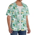 thumbnail image 2 of Goofa Horse And Flower Printed Men's Casual Short-sleeved Shirt,Lightweight Breathable Button-down,Summer Casual men's top,Versatile Fashion shirt-X-Large, 2 of 7