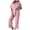 Light Pink, variant on UngA Silk Christmas Pajamas for Women Satin Button Down Christmas Tree Pajamas Classic Soft Womens Christmas Pajamas,Size S