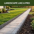 thumbnail image 5 of 2026 New Imitation Stone Garden Fence, No Dig Landscape Edging Border, Plastic Interlocking Flower Bed Edging Borders Stone for DIY Outdoor Patio Balcony Yard Landscaping, 5 of 6