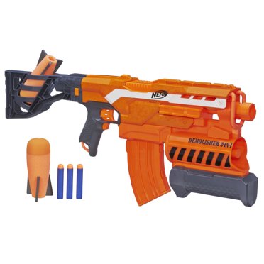 NERF N-Strike Elite - Demolisher 2-In-1 Blaster - 10 darts, 1 missile - orange