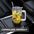 thumbnail image 7 of 40oz Tumbler with Handle and Straw Lid | Vacuum Insulated Leak Proof Tumbler | Stainless Steel Travel Mug Water Bottle Cup Keeps Cold & Hot, 7 of 7