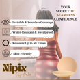 thumbnail image 4 of Body Nipple Cover, Sticky Silicone Nipple Pasties, Reusable Water-Resistant Pasty Covers No Show for Women, 4 of 8