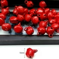 thumbnail image 4 of 100Pcs/Set Jingle Bells Nordic Style Shatter-proof Small Size Christmas Tree Hanging Bells Decor for Festival, 4 of 11