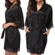 thumbnail image 4 of Mujeres Sexy Encaje Camisón Ropa de dormir Ropa interior Bata Albornoz Regalo, Negro, XL Vogacara XX000136-13, 4 of 7