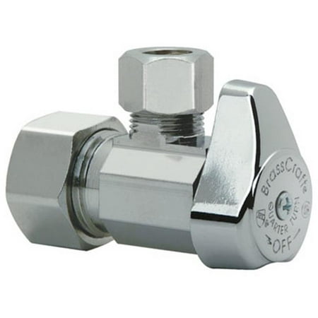 UPC 026613139777 product image for Brass Craft Service Parts G2CR39X CD Chrome Angle Stop Valve, 5/8 x 1/2-In. | upcitemdb.com