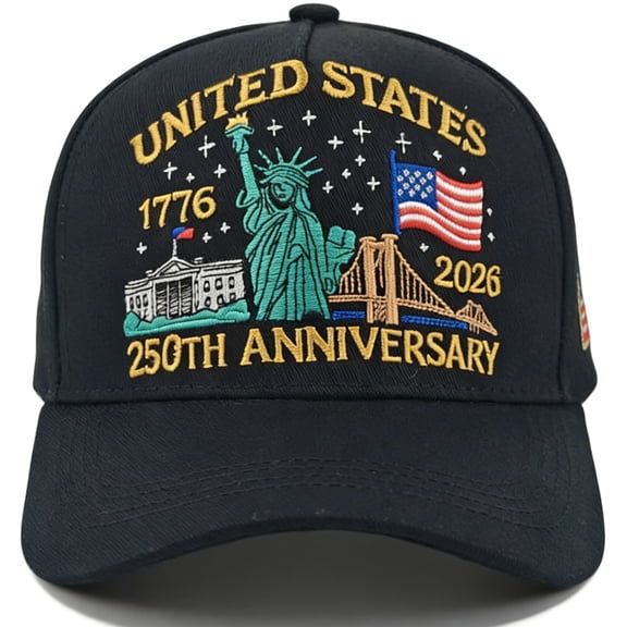 United States 250th Anniversary Hat,Liberty Embroidery Patriotic Baseball Cap,250th Anniversary USA Freedom Hat