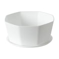thumbnail image 5 of Hvmvliv Flowerpot Large Resin Plastic Fleshy Flower Pot with Base Support - 21x18x10cm Balcony Potted Green Radish Plant Imitation Ceramic White, 5 of 6