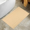 thumbnail image 2 of Ample Decor Cotton Bath Mats 2 Pack 34x20 inches 1350 GSM - for Bathroom Floor, Shower - Beige, 2 of 7