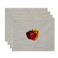 thumbnail image 2 of Simply Daisy, 18 x 14 inch, Pepper Placemat (set of 4), Rust, 2 of 2