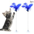 thumbnail image 1 of 2 Pcs Jouet à Plumes pour Chat avec Ventouse, Cloche à Ressort, Jouet d'Entraînement pour Animaux, 1 of 10