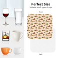 thumbnail image 6 of Yiaed Tropical Desert Print Leather Coasters for Drinks - Cup Coasters Coffee Table Kitchen Table Bar, Home & Office Gifts Handmade Drink Coasters-Square, 6 of 6