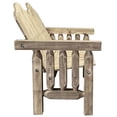 thumbnail image 5 of Montana Woodworks Homestead 17.5" Transitional Wood Deck Bench in Brown, 5 of 5