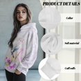 thumbnail image 6 of SCRAWLGOD Hummingbirds Flowers Hoodie Pullover Women Hoodies Oversized Graphic Long Sleeve Winter Tops Soft Sportswear Hoodie Women Plus Size Graphic Hoodies Designs Pullover Size S, 6 of 7